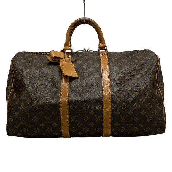 Auth LOUIS VUITTON Keepall 50 Monogram Boston Bag Monogram Canvas - Picture 1 of 12